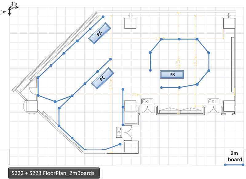 Room 222-223 Layout